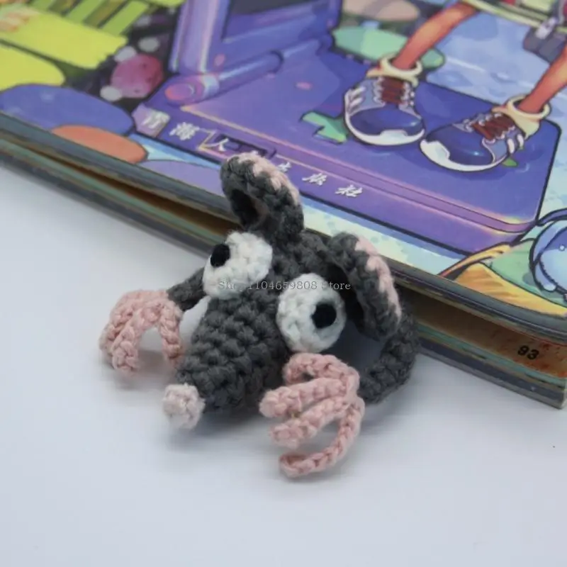 Marcadores página feitos à mão crochê para crianças, presente aniversário, leitor, amante livros