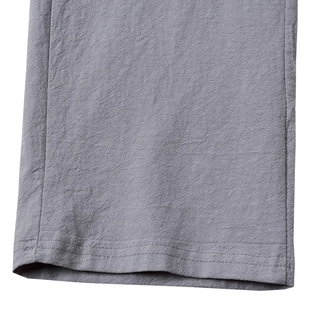 Pantalones de algodón y lino para hombre europeos y americanos, pantalones de trabajo, ropa deportiva recta holgada y pantalones informales, novedad de otoño