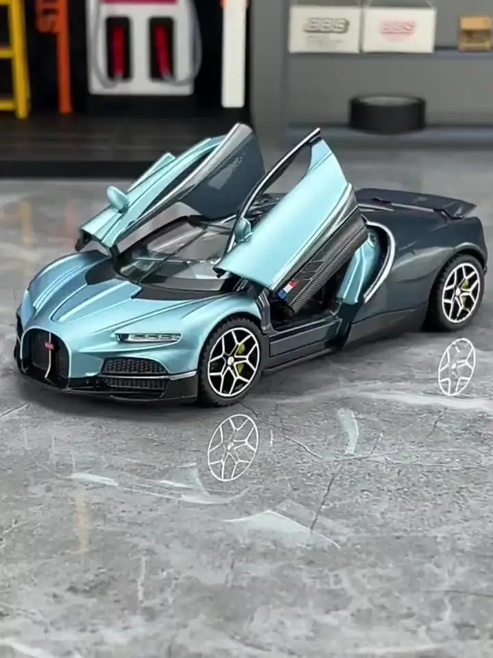1/32 ブガッティトゥールビヨン合金スポーツカーモデルダイキャスト