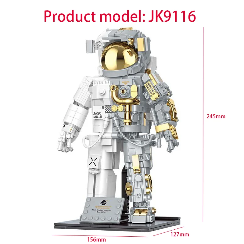 JAKI ZangZang Dawn Astronaut 9116 collection hobby landscape decoration puzzle assembly children adult building blocks toy set