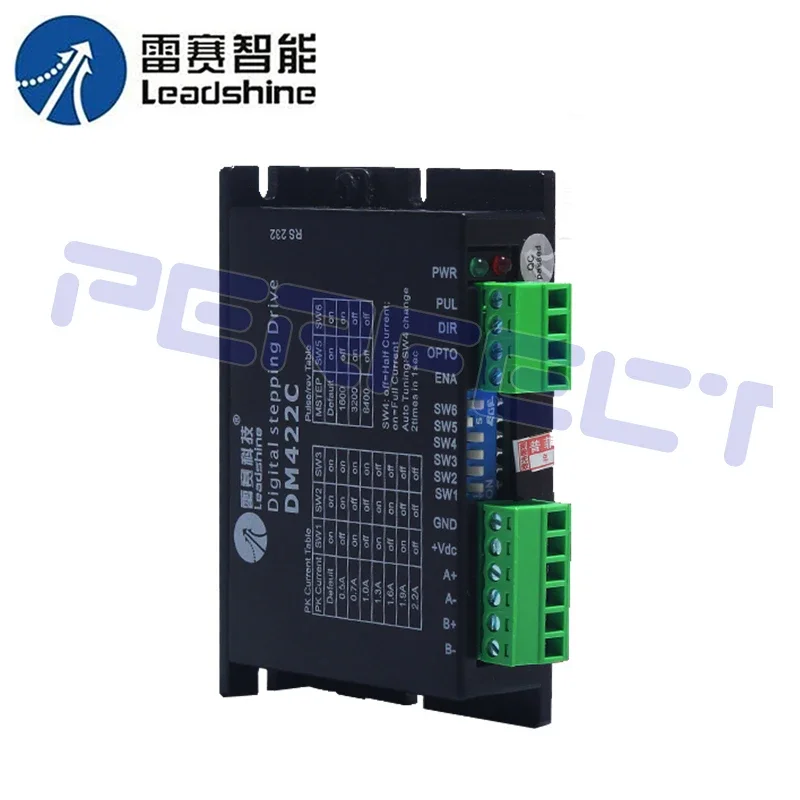 

DM422C Leadshine 2phase Stepper Motor Driver VDC18-36V Motor Driver Stepper Driver Use for CNC Engraver and Cutting Machine