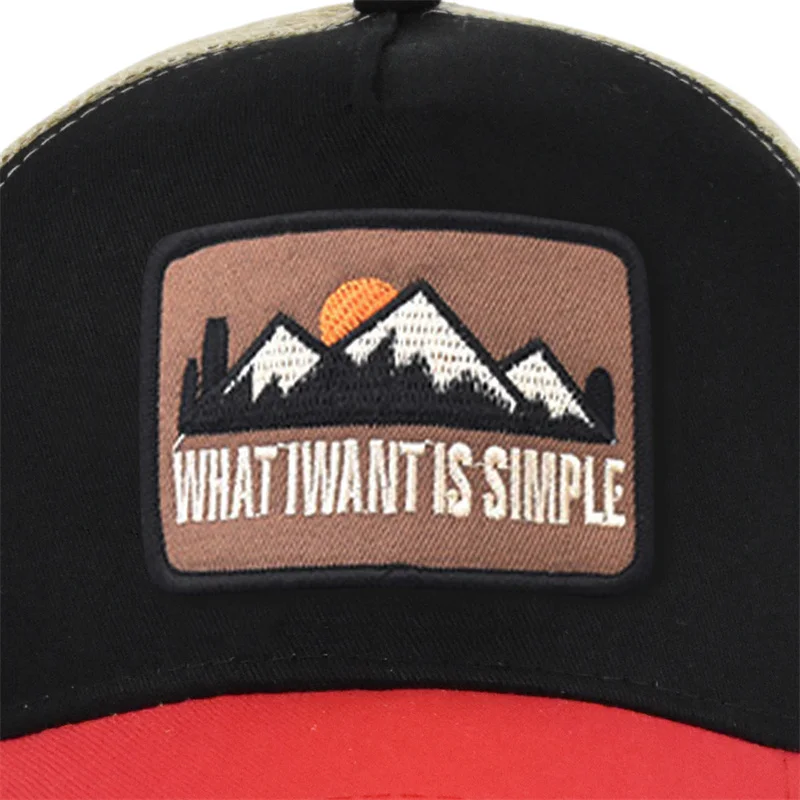 Marken-Netzstoff-Baseballkappe mit Buchstabenstickerei für Damen und Herren, Snapback Sonnenschutz Outdoor Sonnenhut, Dad Trucker Hut, Designer-Kappe – Detail 17