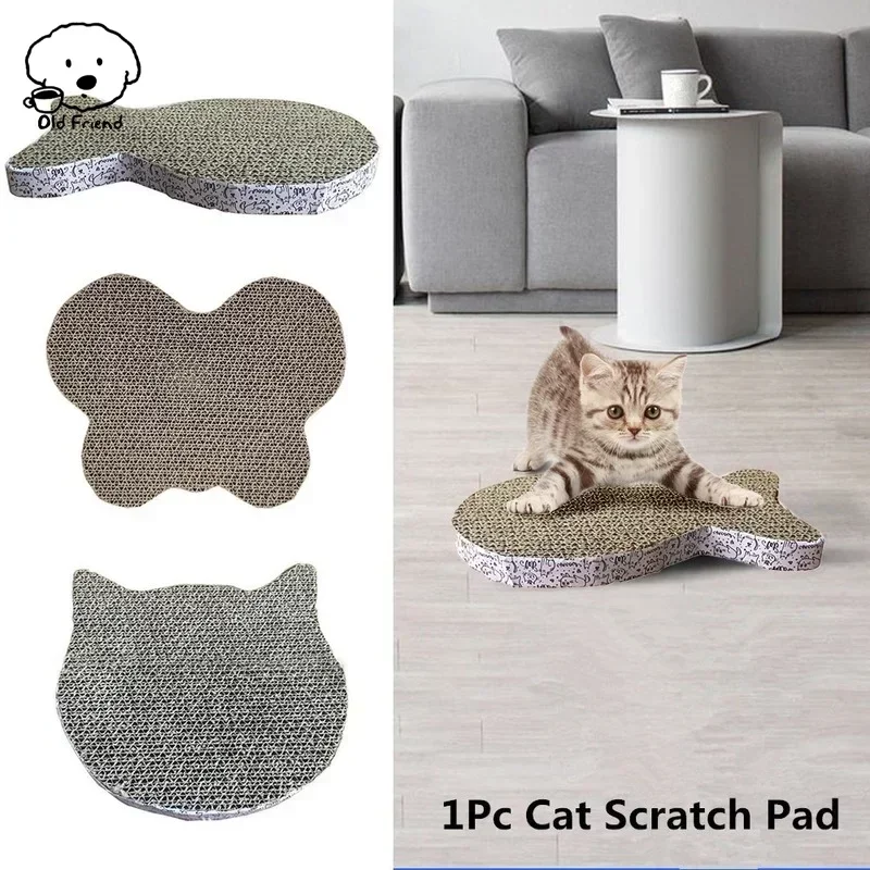 Cat Scratch Board Pad Wear-resistant Scratching Posts Kitten Corrugated Paper Pad Cat Toys Grinding Nail Scraper Mat Pet cat Toy