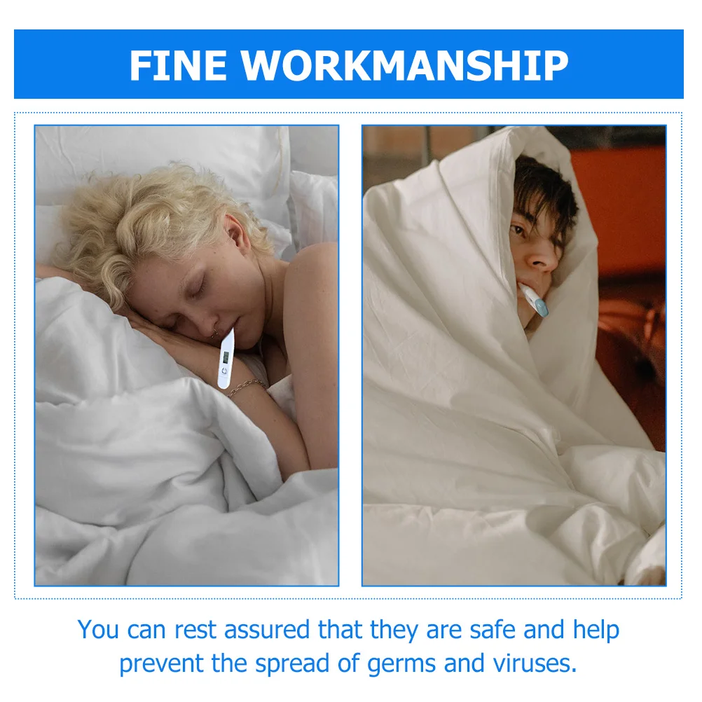 

200Pcs Thermometer Probe Covers Disposable Sleeves for Oral Underarm Rectal Digital Thermometer Protective Hygiene