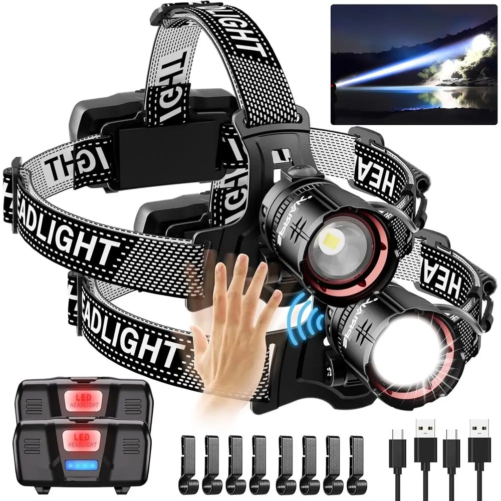 

Светодиодная лампа Spriak с высокой светоотдачей и временем работы 100 часов, перезаряжаемая через USB, 90 ° Регулируемый светильник с датчиком движения Widebeam и 5 светодиодами, Zooma