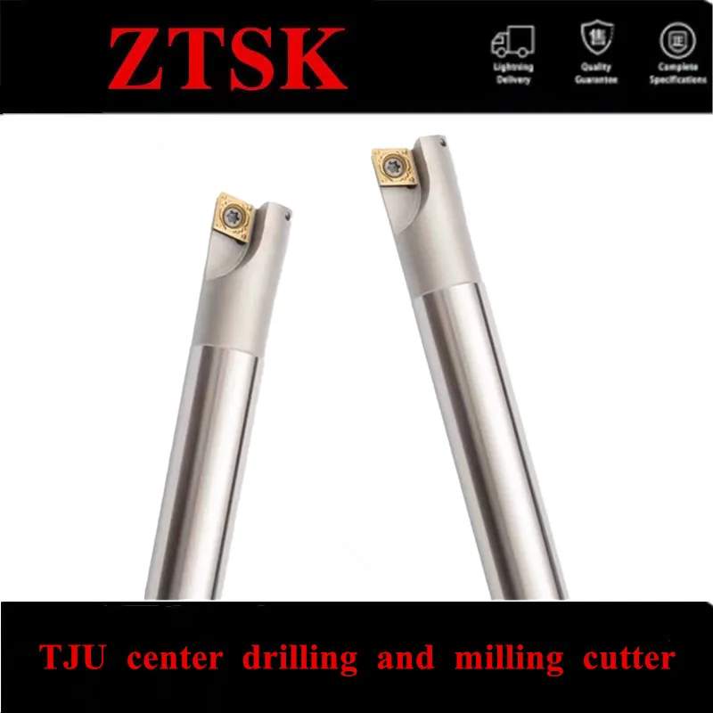 TJU Drilling End Mill Machine Shank C10-10-100-1T Anti-vibration CNC Milling Tool Holder Boring Carbide Inserts CPMT CCMT