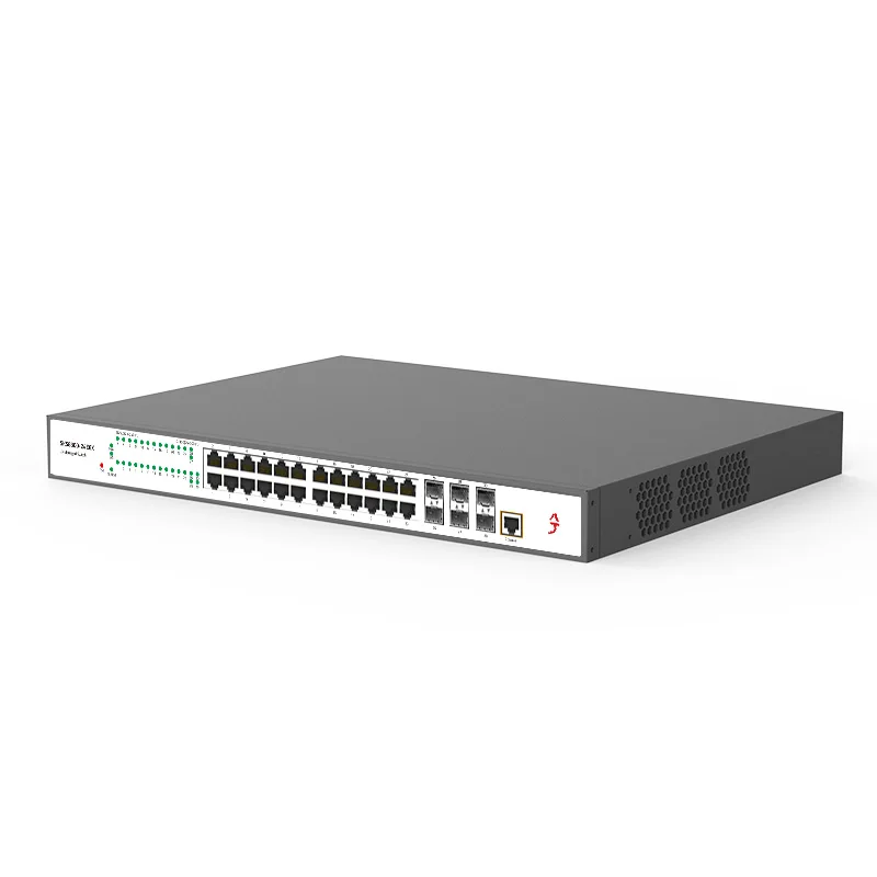 Switch Ethernet multi-Gigabit con switch gestito XikeStor L3 a 30 porte con RJ45 da 24 porte 2,5G e 6 porte 10G SFP+