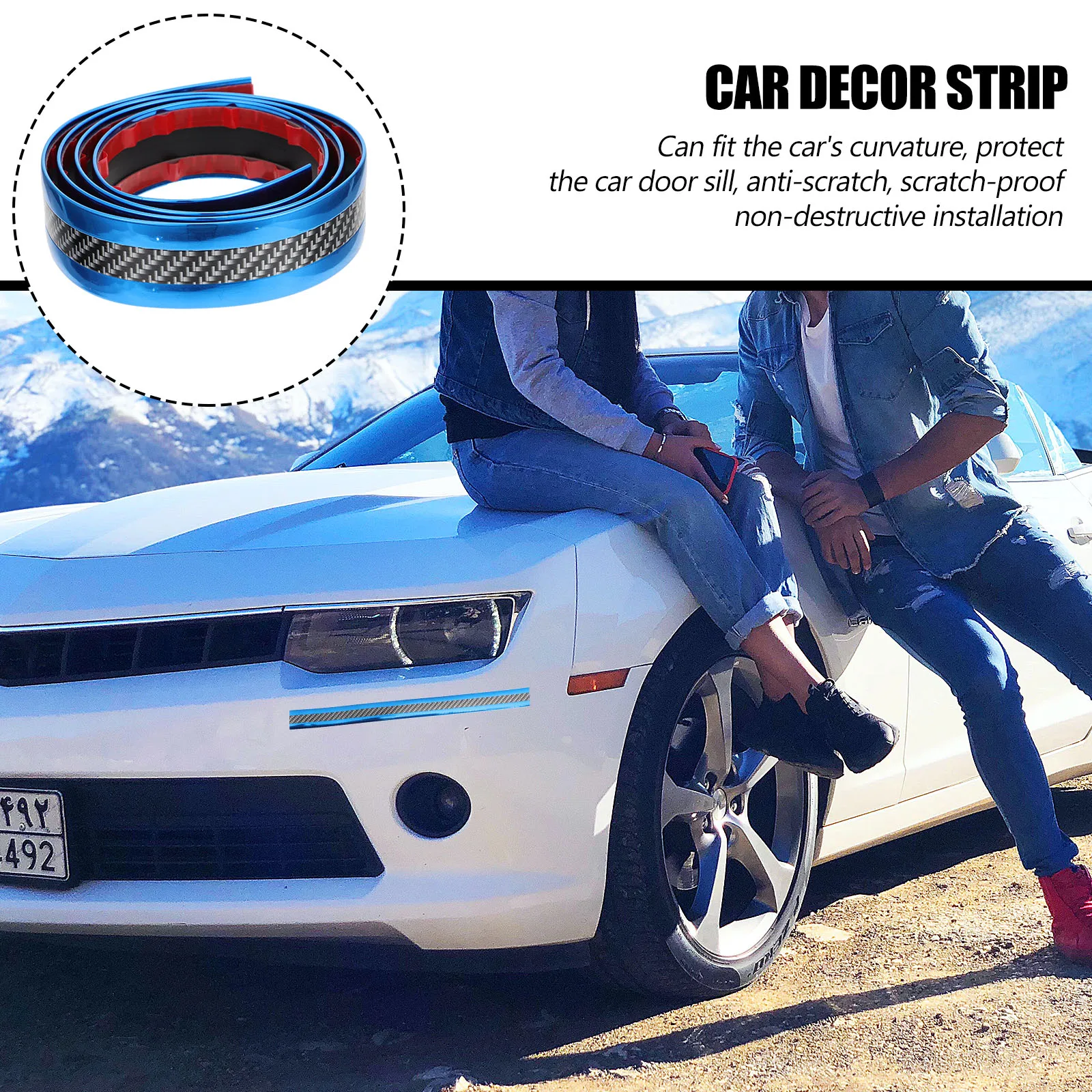 

4 Rolls Car Door Sill Sticker Vehicle Protector Styling Automotive Protection Strip Decor Stickers Decorative
