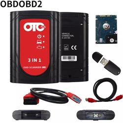 Tester samochodowy OTC PLUS 3 in1 dla Toyota dla Volvo 2014D dla Nissan inteligentny Tester do kości Vida skaner OBD GTS z HDD