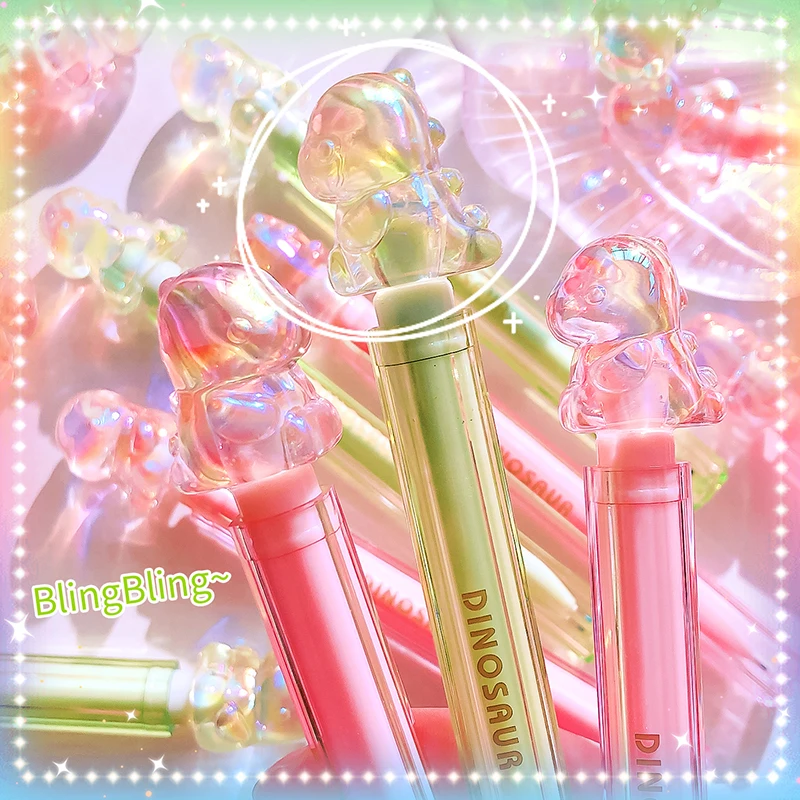 Kawaii stationery gel pens Aesthetic stationery items Office accessories Dinosaurs Lipstick shape ballpoint pens luxury gel pen image 5