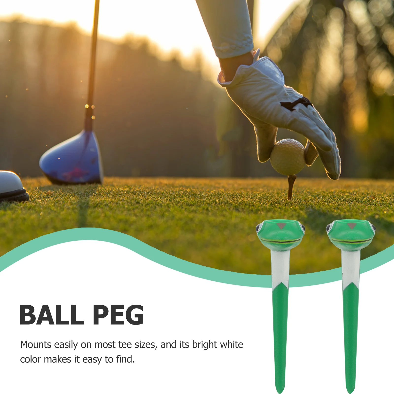 

6Pcs Golf Tees Reusable Plastic Ball Stands Flexible Strong for Driving Range Practice Golf Practice Accessories