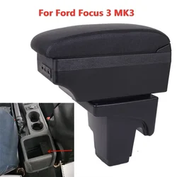 For Ford Focus 3 Mk3 2011 2012 2013 2014 2015 2016 2017 2018 2019 2020 2021 Car Armrest Box
