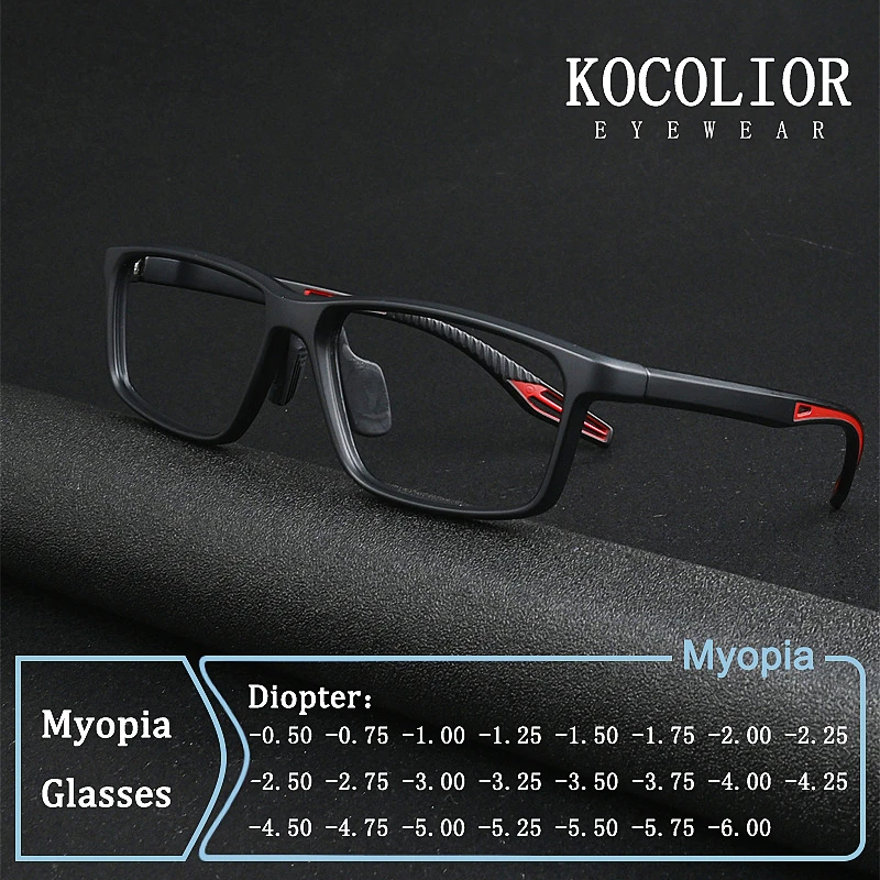 

Ultra-light Professional Sports Glasses Men Frame Myopia Glasses Prescription Photochromic Anti Blue Ray Femal Nearsight Eyewear