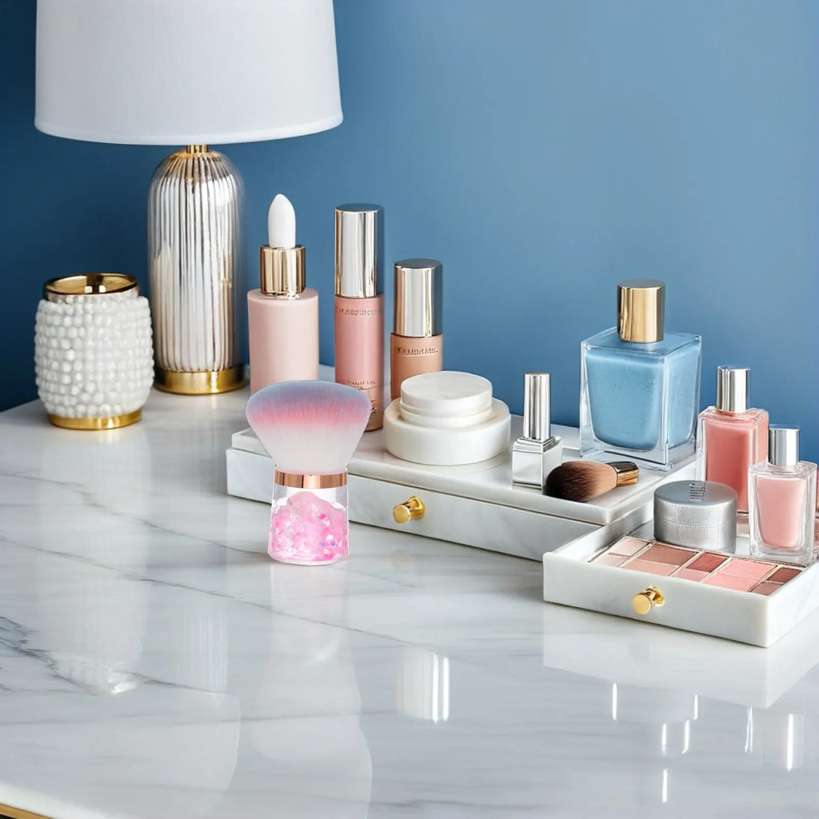 

Щетка для удаления пыли с ногтей в форме цветка, мягкая текстура, портативный инструмент для очистки, профессиональная кисть для маникюра и удаления пудры