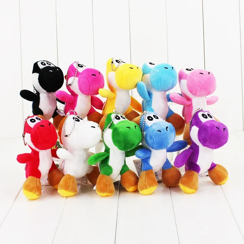 

12cm 10 Colors Super Mario Bros Green Yoshi Plush Doll Yoshi Dragon Plush Accessory Pendant Animal Toys Children's Holiday Gift