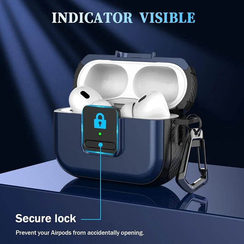 Magsafe for Airpods Pro 2 Generation 2nd 1st Case with Secure Lock Magnetic Protetive Case Cover with Keychain for Airpods 3