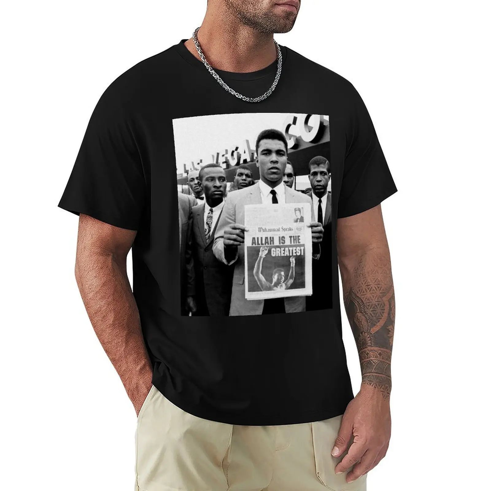 Muhammed Ali: Allah is the Greatest T-Shirt customizeds summer top for a boy T-shirts for men cotton