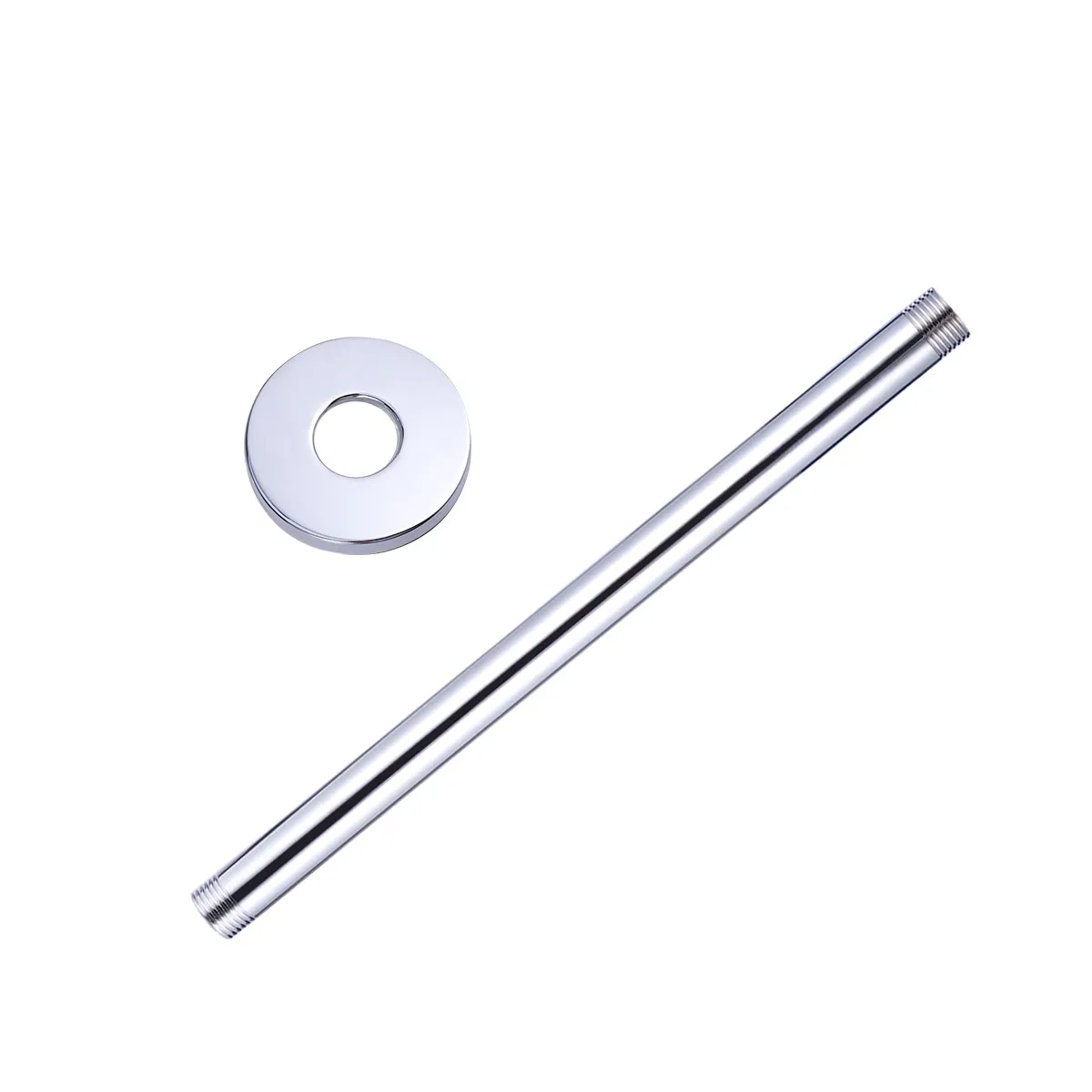 300Mm Round Head Holder Shower Arm Ceiling Mounted Brass Construction Extended Thread For Shower Head Holder Flange