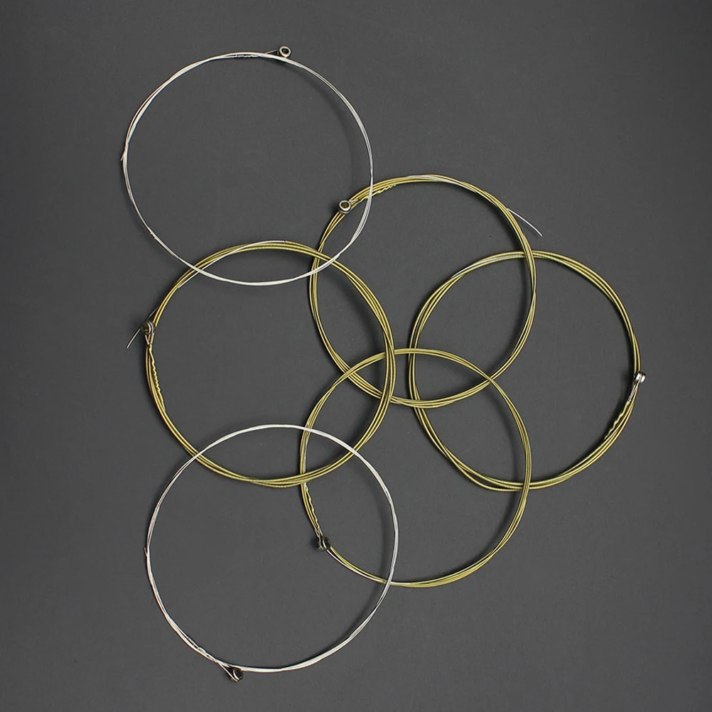 

6 Pcs Guitar Strings Supply Accessories Supplies Electric Electronic Brass Alloy