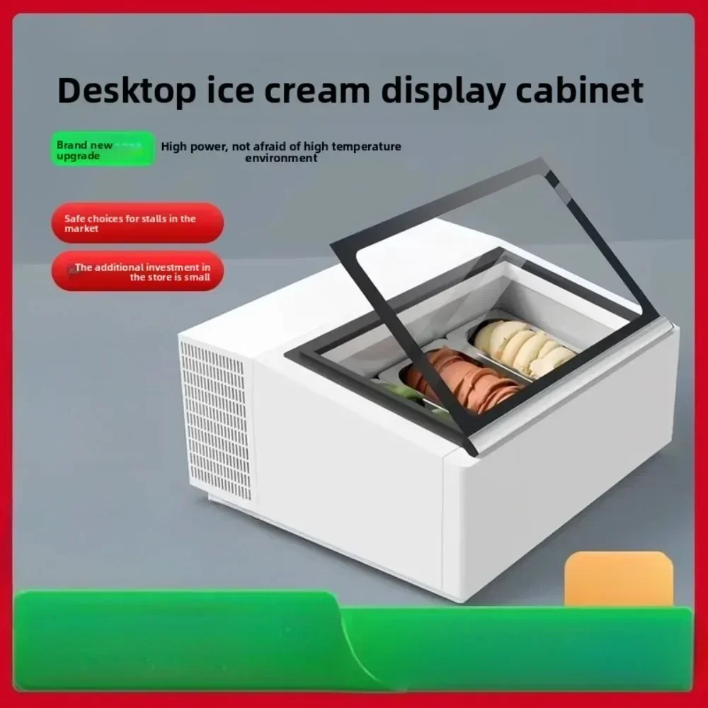 

Desktop ice cream display cabinet Commercial freezer stall Small Italian digging ball ice cream cabinet