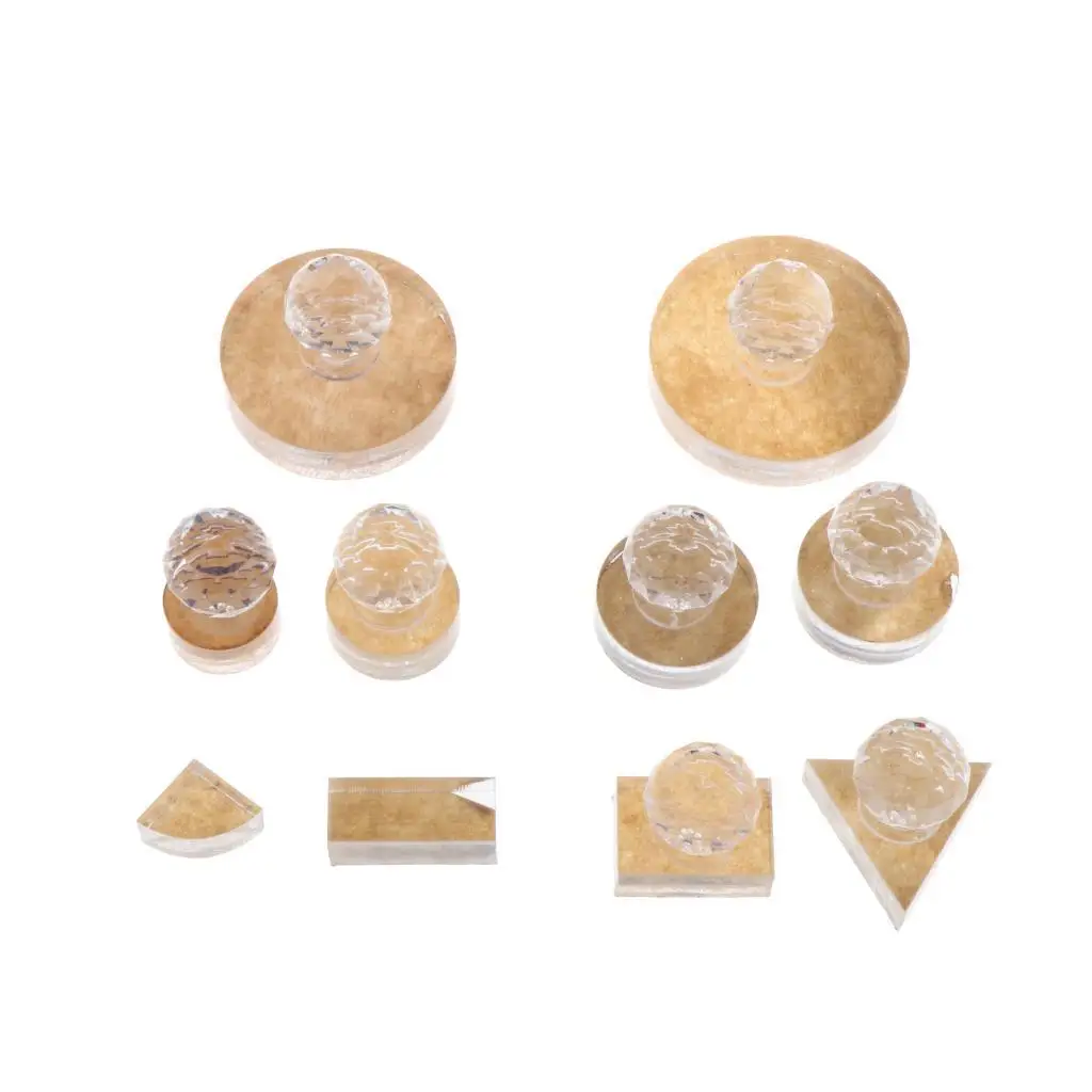 Glass Press Stamp Eyeshadow Palette Tool Wax Seals Stamp Wrapping DIY