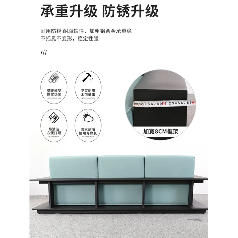 

Customized Patio , Hotel Garden Furniture, Balcony Lazy , Outdoor Terrace Leisure Sofa,-Border