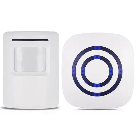 Doorbell Wireless PIR Motion Sensor Doorbell 38 Chimes Volume Adjustment Long Transmission Range Doorbell