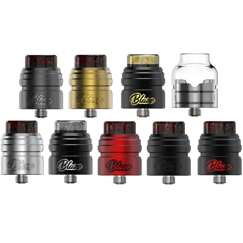 Original ThunderHead Creations & Mike Vapes Blaze Solo RDA 24mm 810 Drip Tip 2ml Tank Atomizer Single Coil Electronic Cigarette