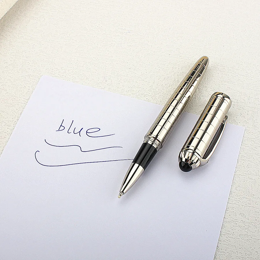 

Luxury Business Writing Roller Ballpoint Pen Metal Pen Fancy Pen Gift for Men& Women in Executive Offices Blue Ink Pens