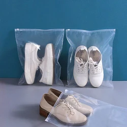 PE Transparent Shoe Storage Bag Multi-purpose Dust Bag Travel Zipper Bag Waterproof Moisture-proof Sealing Shoe Cover Ziplock