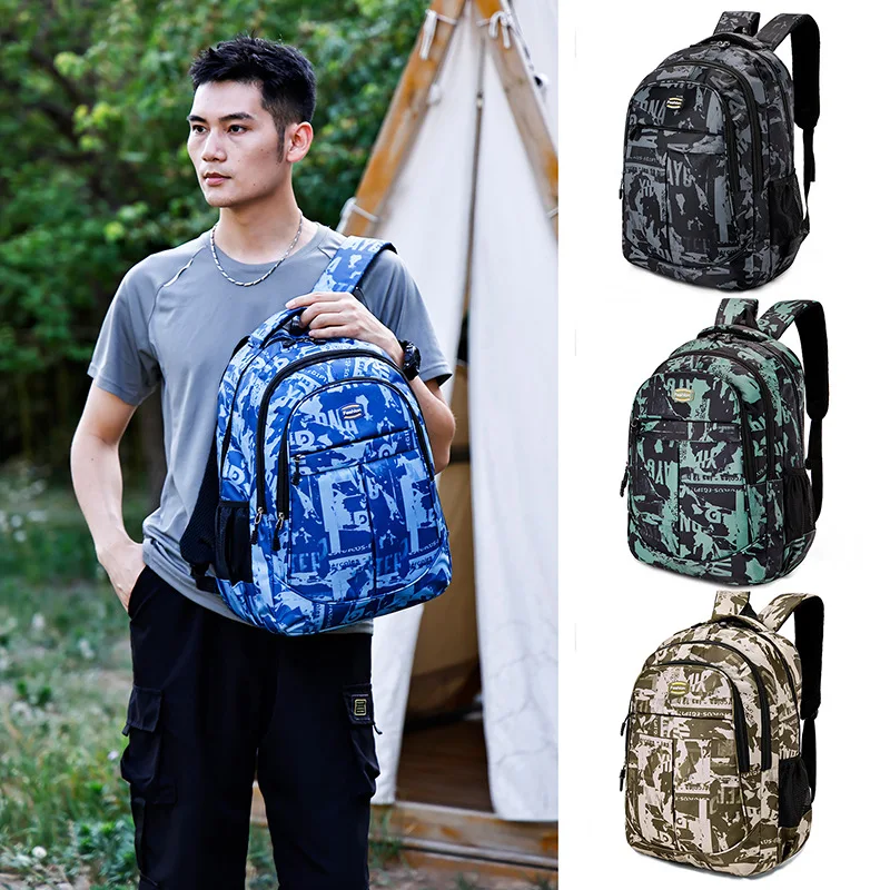 New Backpack Casual Versatile Personalized Printing Large Capacity Travel Computer Backpack Durable Business Fashionable