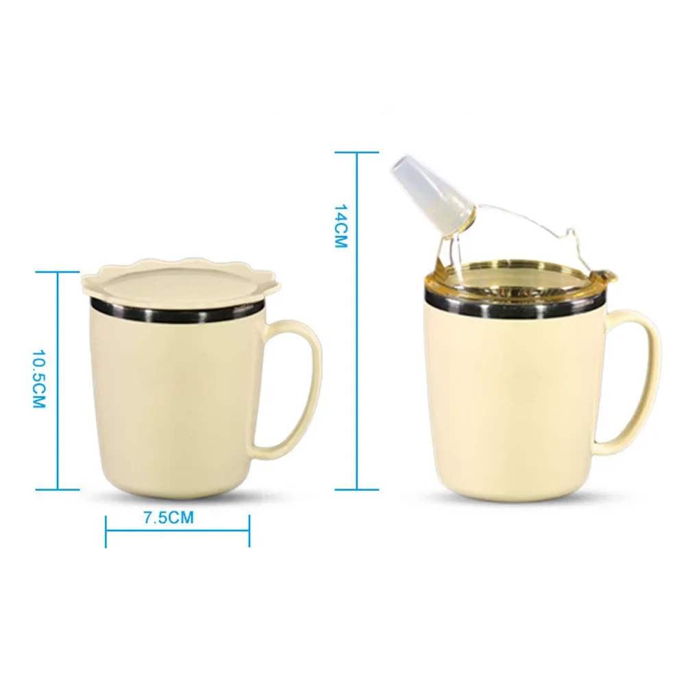 Feeder Beaker Clinical Nursing Straw Drinking Water Vacuum Cup For Puerpera Elderly Patient Food Grade Stainless Steel Thermos