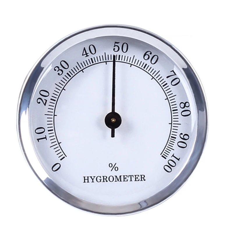 Cigar Hygrometer, Precision Round Pointer Hygrometer for Cigar Box, Cigar Cabinet, Cigar Humidor Hygrometer