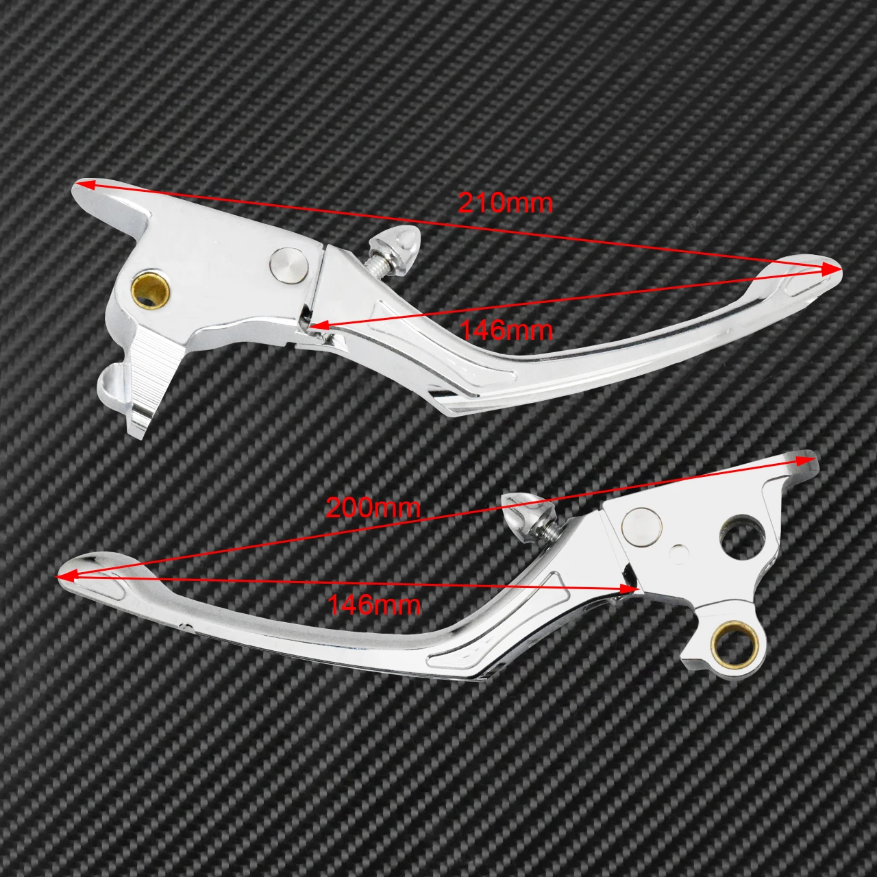 Motorcycle Adjustable Brake Clutch Lever CNC Black/Chrome For Harley Softail Heritage Breakout Street Bob FXLR Deluxe FLSB 15-17