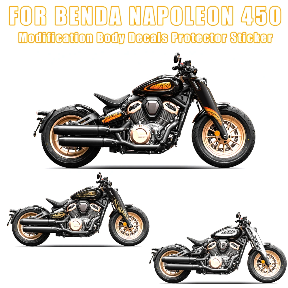 

For BENDA NAPOLEON 450 NAPOLEON450 Motorcycle Modification Body Decals Protector Sticker Print Decorative Stickers Accessories