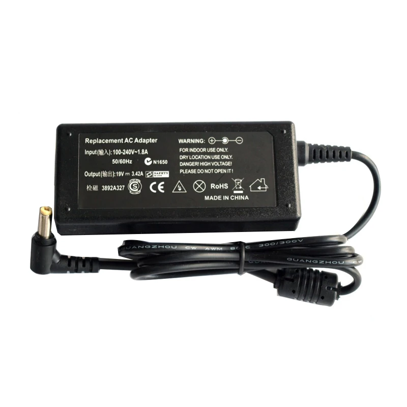 LMDTK 65W 19V 3.42A 5.5*1.7  Laptop Adapter AC Charge Power For ACER TravelMate 200 to 293 310 to 371  512 to 543 Series