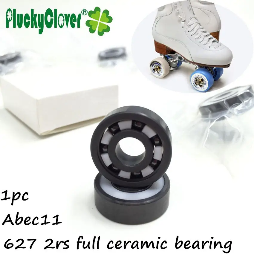 Roulement en céramique complet pour patinage artistique, roulement à roulettes Fast Derby, double joint, Zrnings, Façades Si3n4, 627 Abc11, 627