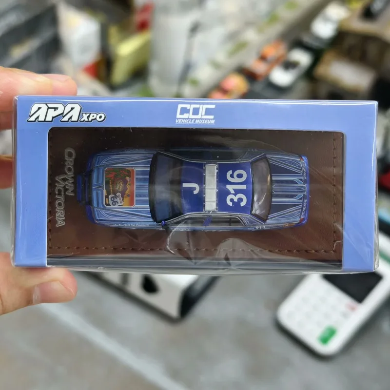 GOC 1/64 FORD CROWN VICTORIA ALBUQUERQUE POLIZEI Legierung Kraftfahrzeug Spielzeug Druckguss Metall Modell Sammlung Junge Weihnachtsgeschenke