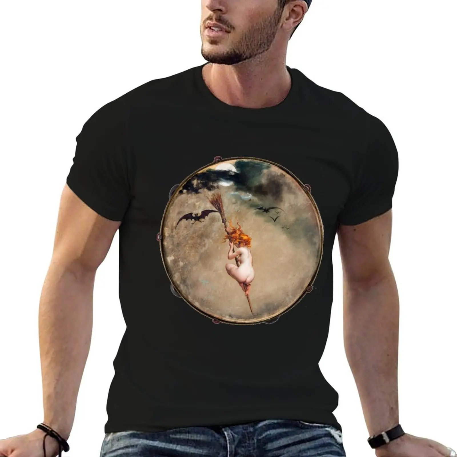 

The Witch - Luis RIcardo Falero T-Shirt t shirts for man graphic funny man t shirt heavy cotton t shirt personalised T-Shirt