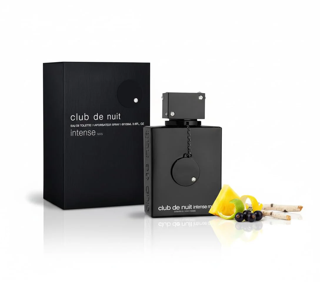Perfume Original Club De Nuit Intense Man EDT Masculino Novo na Caixa Preto 3.6 Fl Oz Fragrância Duradoura Colônia Perfume Árabe Feminino