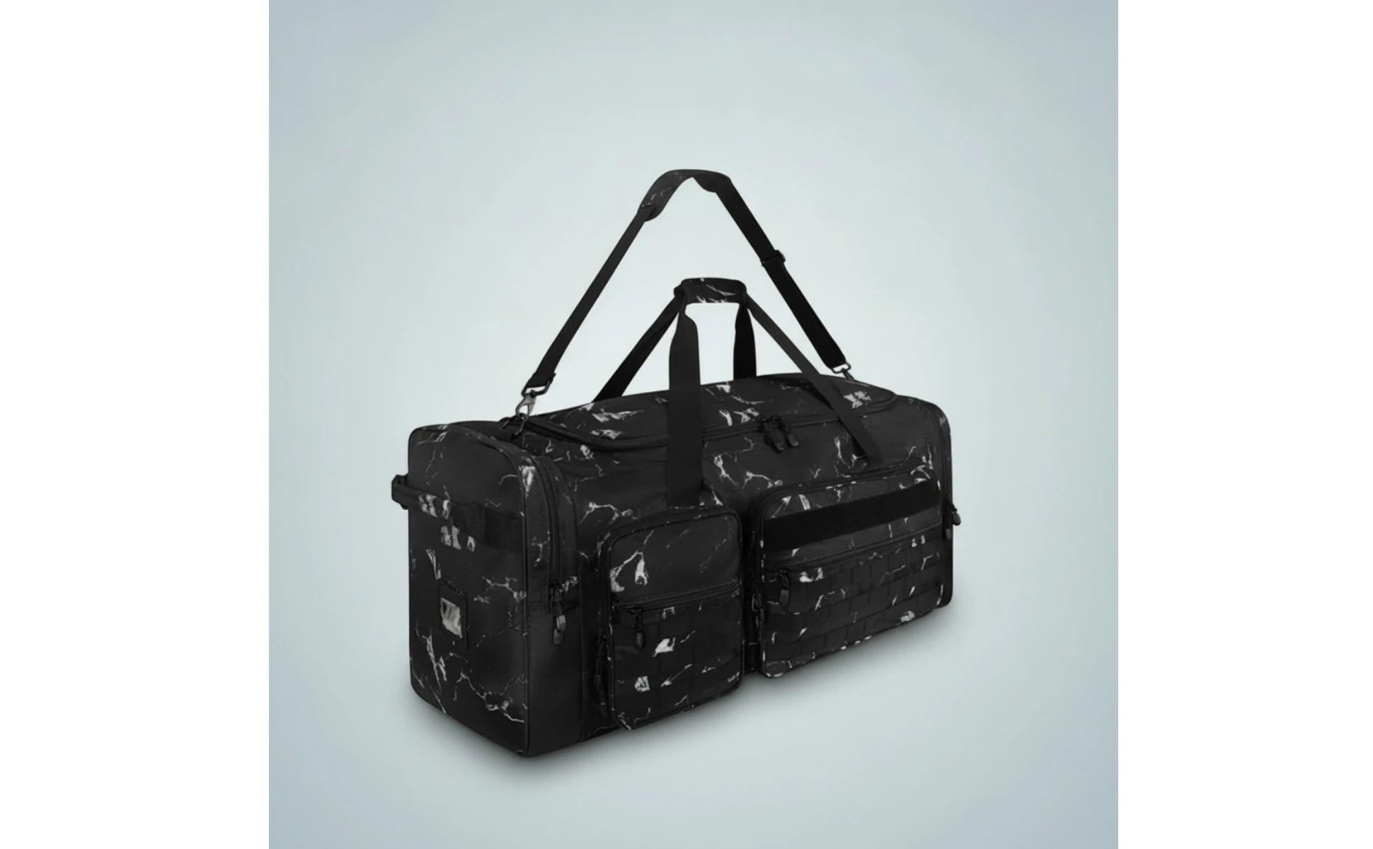 Baseball Travel Bag Waterproof Sports Duffel Bag with Shoulder Strap Multi-Pocket Flexible for Coaches, Tournaments