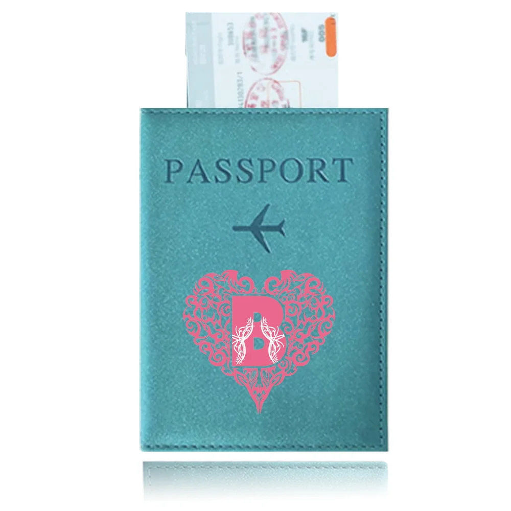 Couro PU Capas Passaporte, Titular Passaporte, Impressão UV, Série Love Letter, Acessórios de Viagem, Bilhete, Caso Cartão de Identificação