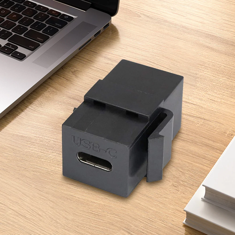 USB 3.1 Type C Keystone Insert Support Charging Data Synchronization Plug and Play for Wall Plate Outlet Panel