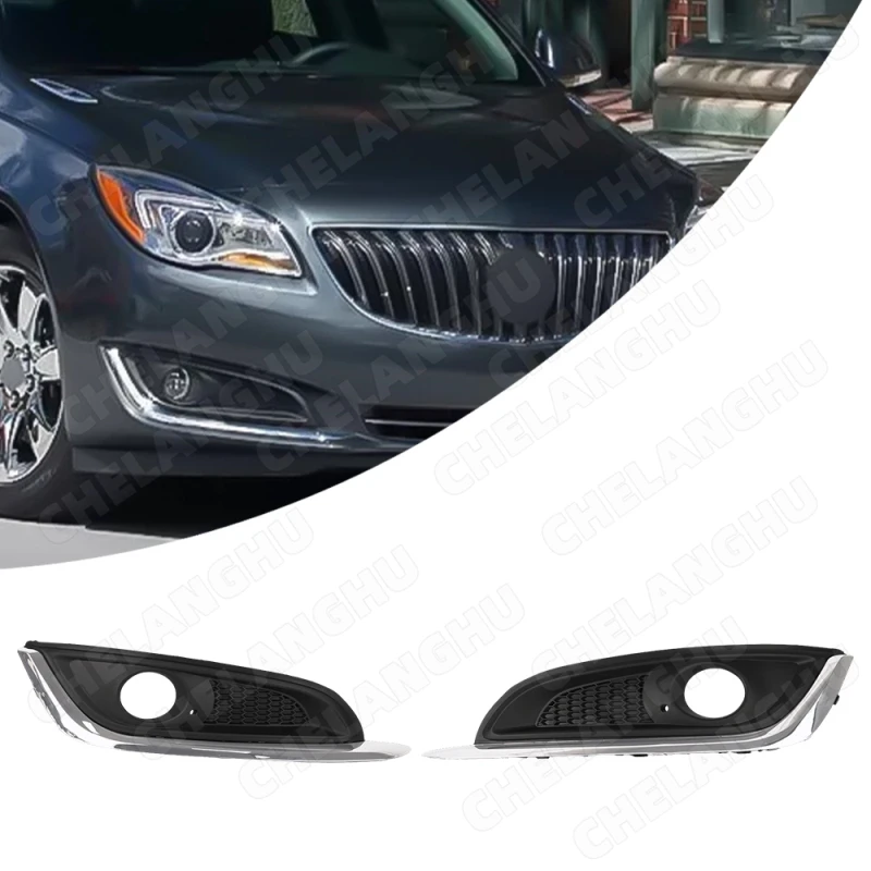Front Fog Light Frame Cover Grill For Vauxhall Opel Insignia A Buick Regal 2014 2015 2016 2017 Car Fog Lamp Grille 23175793