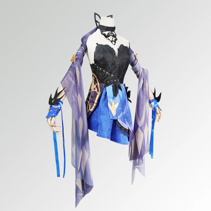 Genshin Impact Keqing Cosplay Costume, Uniforme, Perruque, Anime, Style Chinois, Costumes d'Halloween, Jeu Opulent Splendor, Nouvelle Peau