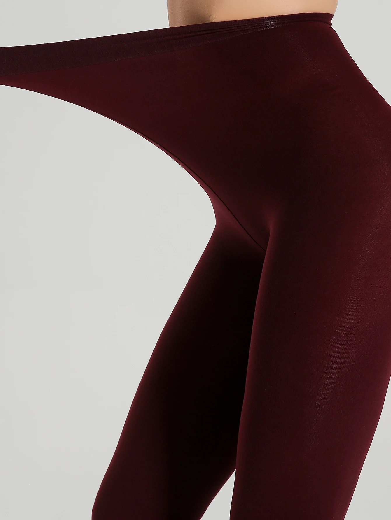 فستان للنساء أنجورا أحمر أنيق، طماق مثيرة، جوارب طويلة غير شفافة عالية التمدد #6