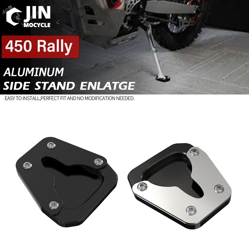 

For KOVE 450 Rally 2022 2023 2024 450Rally Motorcycle CNC Kickstand Enlarge Plate Foot Side Stand Enlarger Extension Support Pad