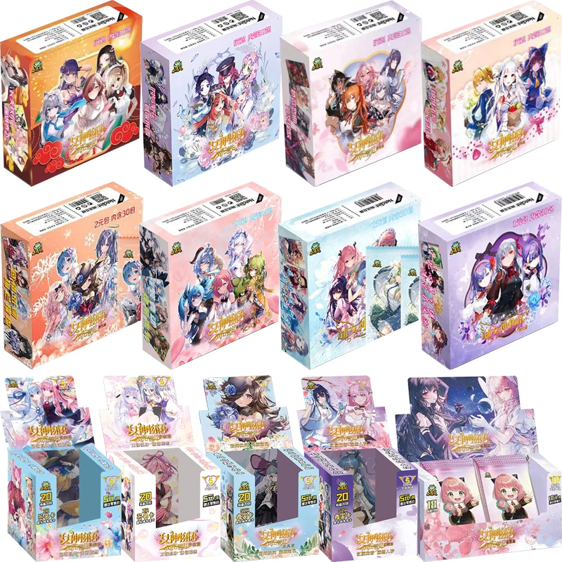 New Goddess Story Collection Cards Full Set Booster Box Anime Girl Collection Card Tcg Game Card Table Toys Childs Birthday Gift