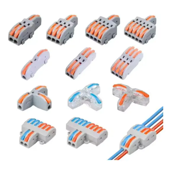 Fast Wire Connector Push-in Electrical Terminal Block Universal Splicing Wiring Cable Connectors For Cable Connection