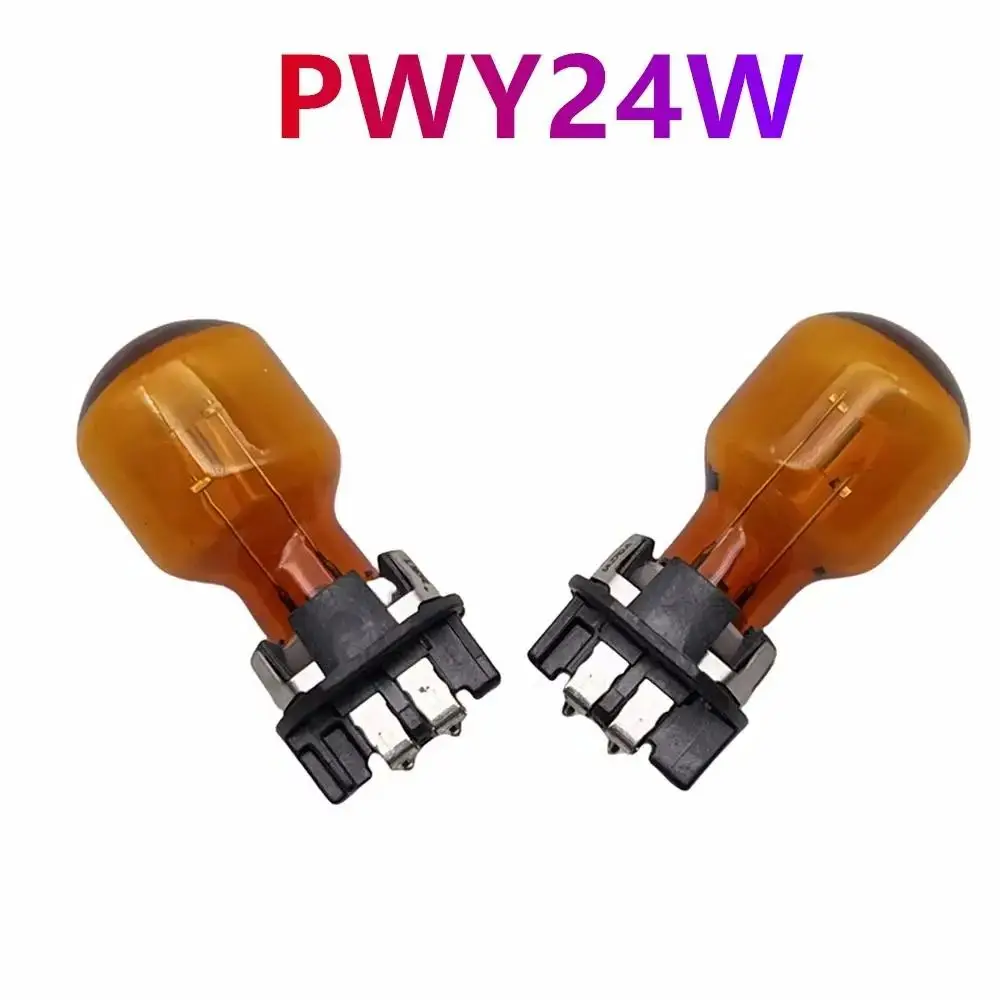 PWY24W 2PCS Original Halogen Lamp For Audi A3 A4 A5 Q3 Q7 VW Golf CC MK7 Amber Front Turn Signal Lights WP3.3x14.5-4 Auto Lamp - Image 5